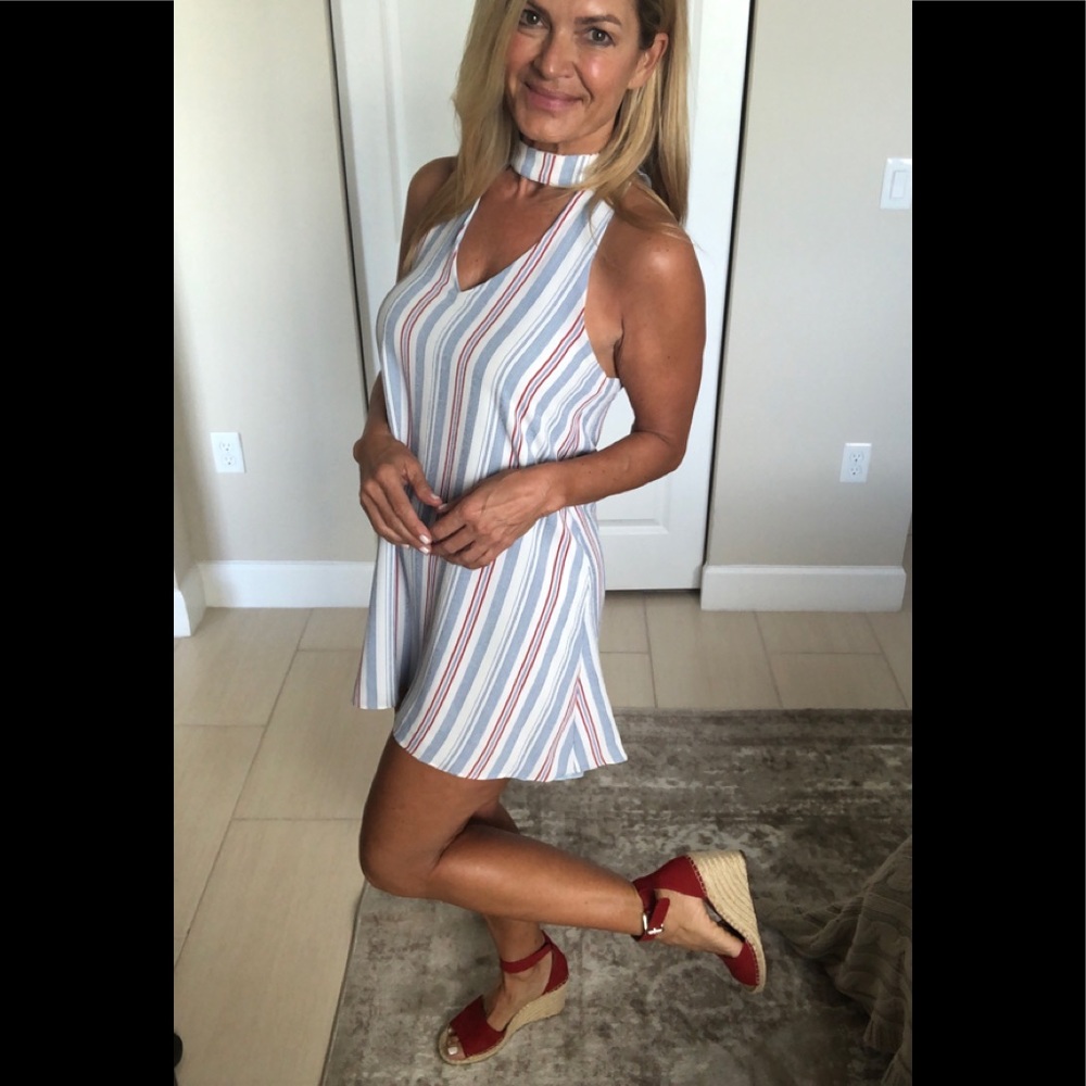 Flirty Day Dress with Wedges